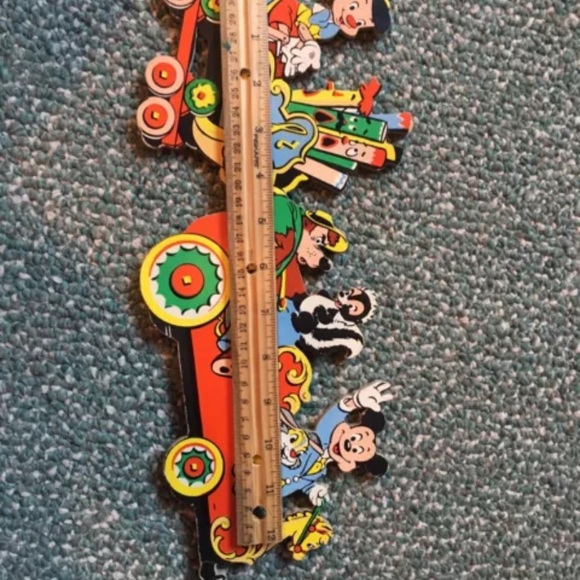 Vintage Nursery Decor DISNEY Wall Train Mickey - Picture 2 of 9